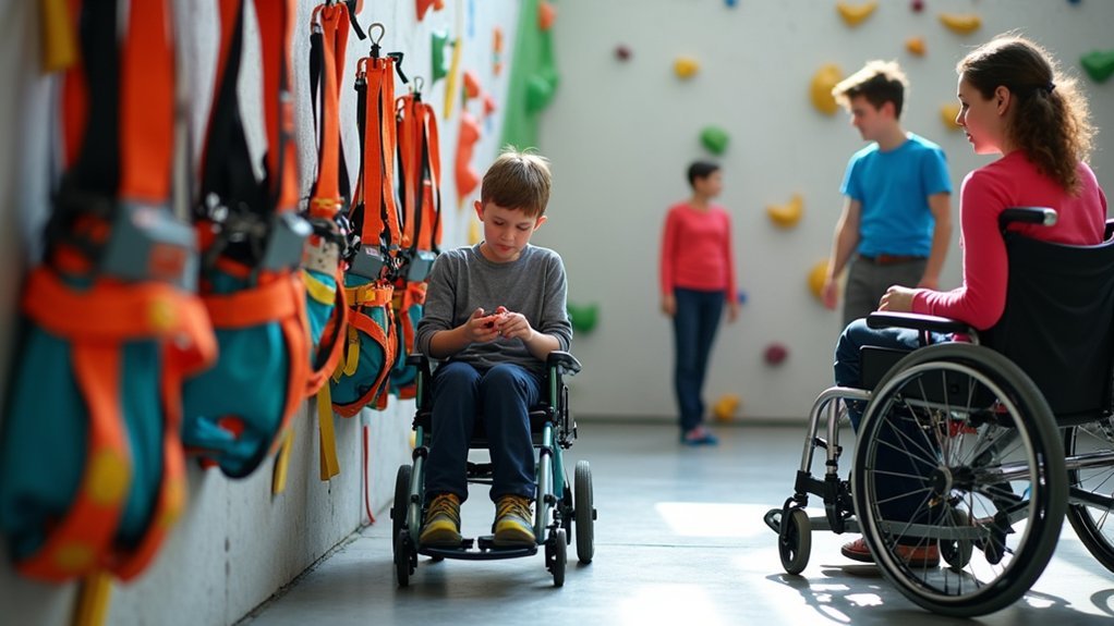 accessible rock climbing gear
