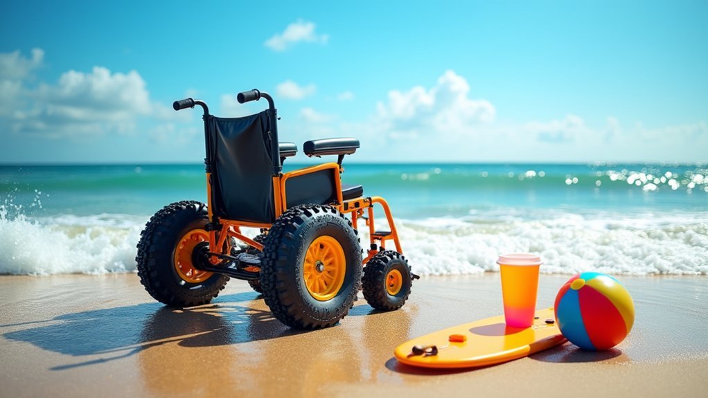 beach sports wheelchair tires