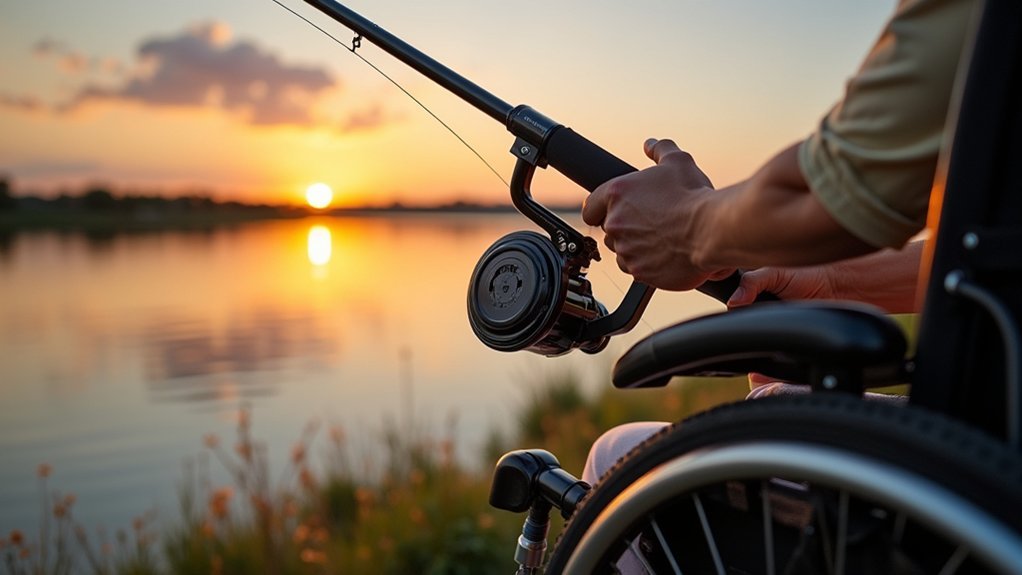bike mounted fishing rod holder