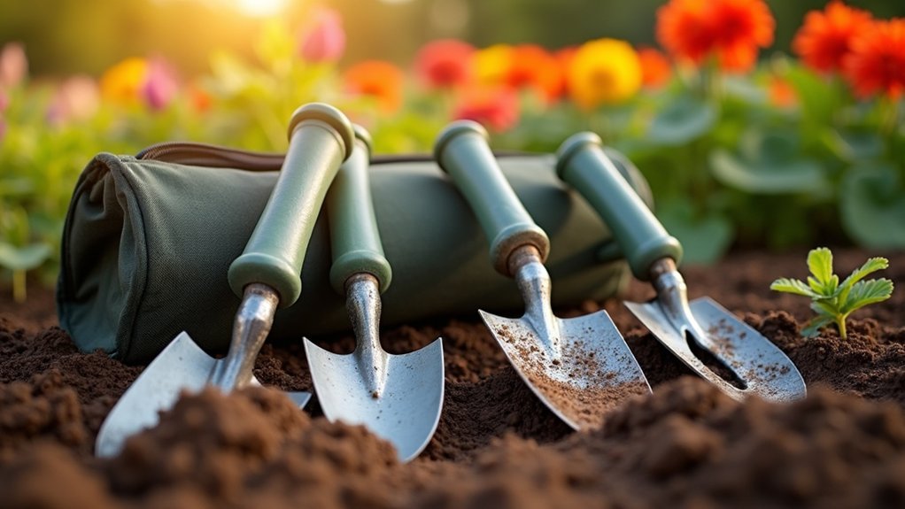 gardening tools with organizer