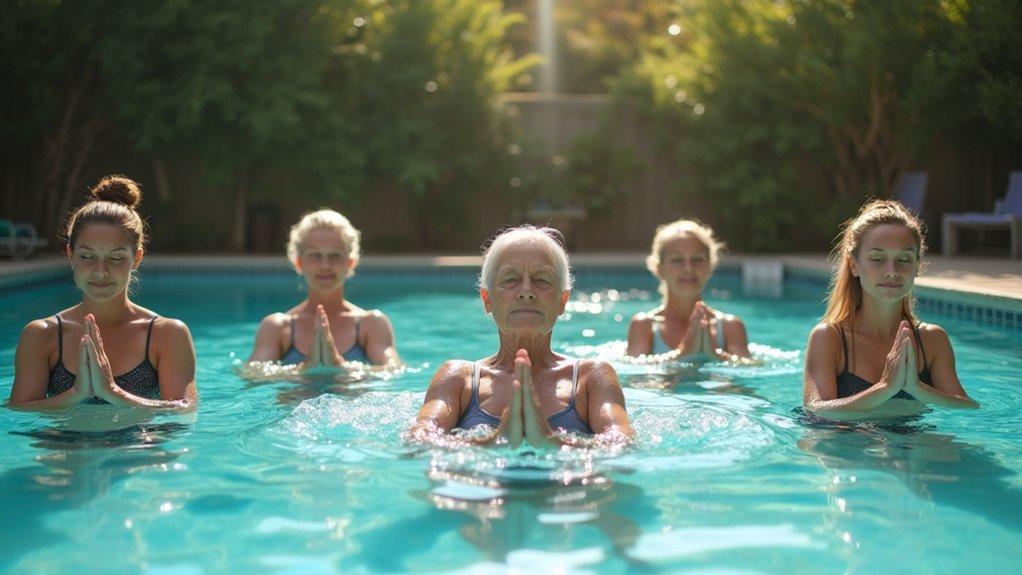 gentle aqua yoga poses