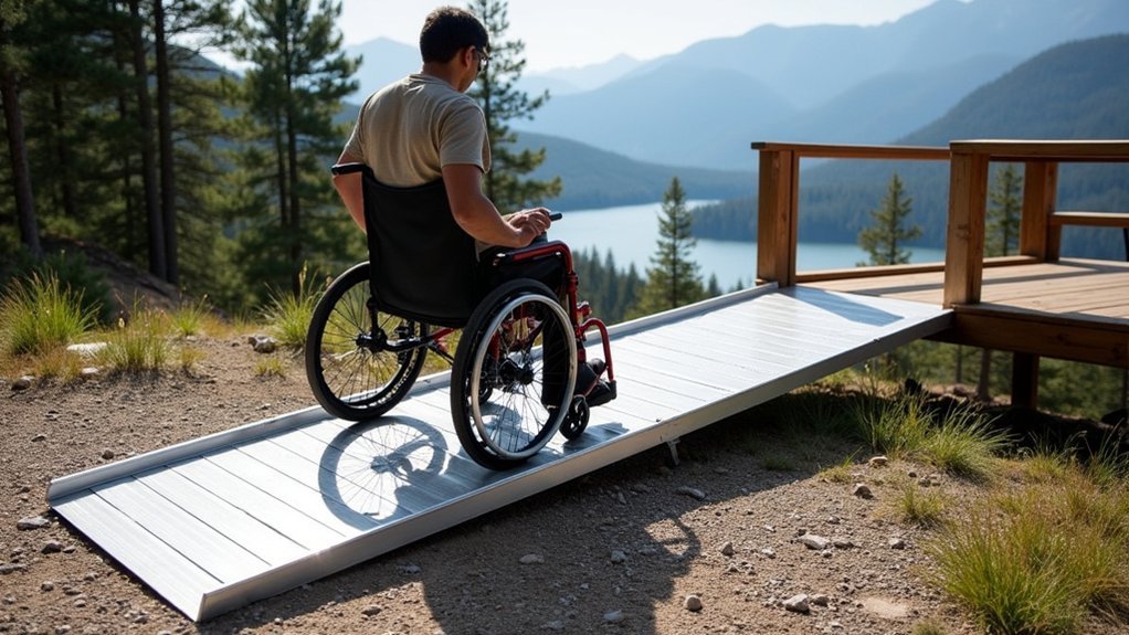heavy duty folding wheelchair ramp