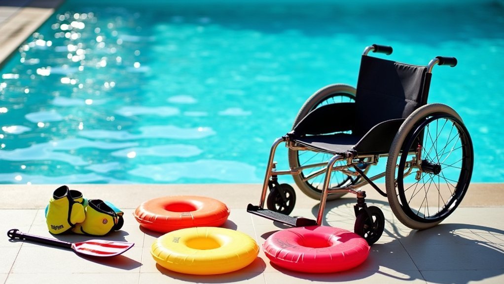 pool therapy wheelchair accessories