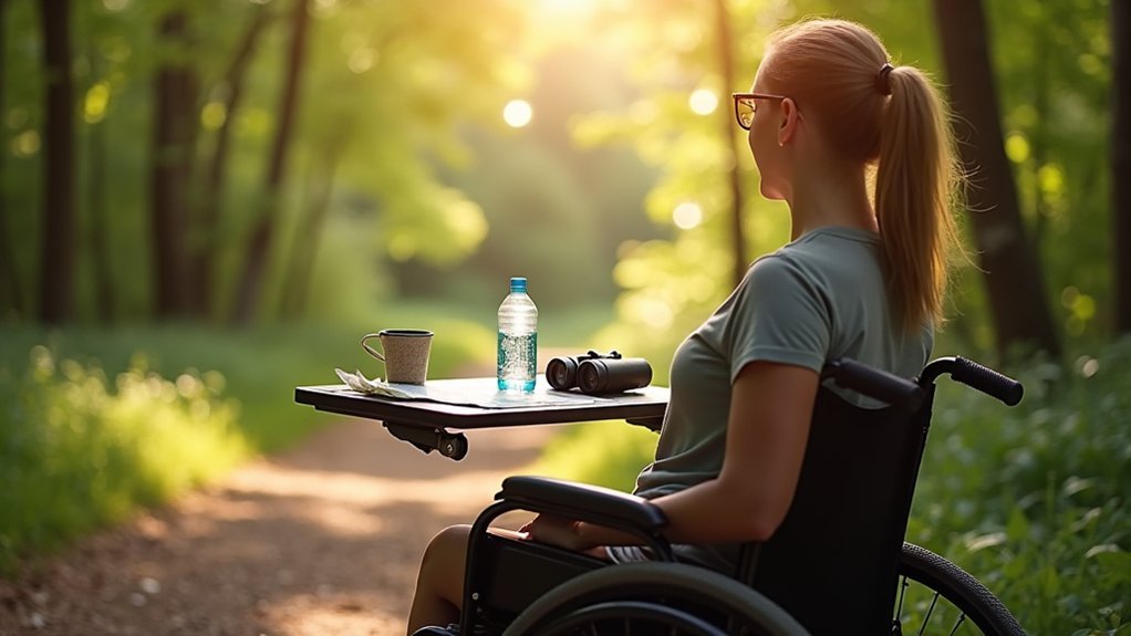 portable wheelchair tray table