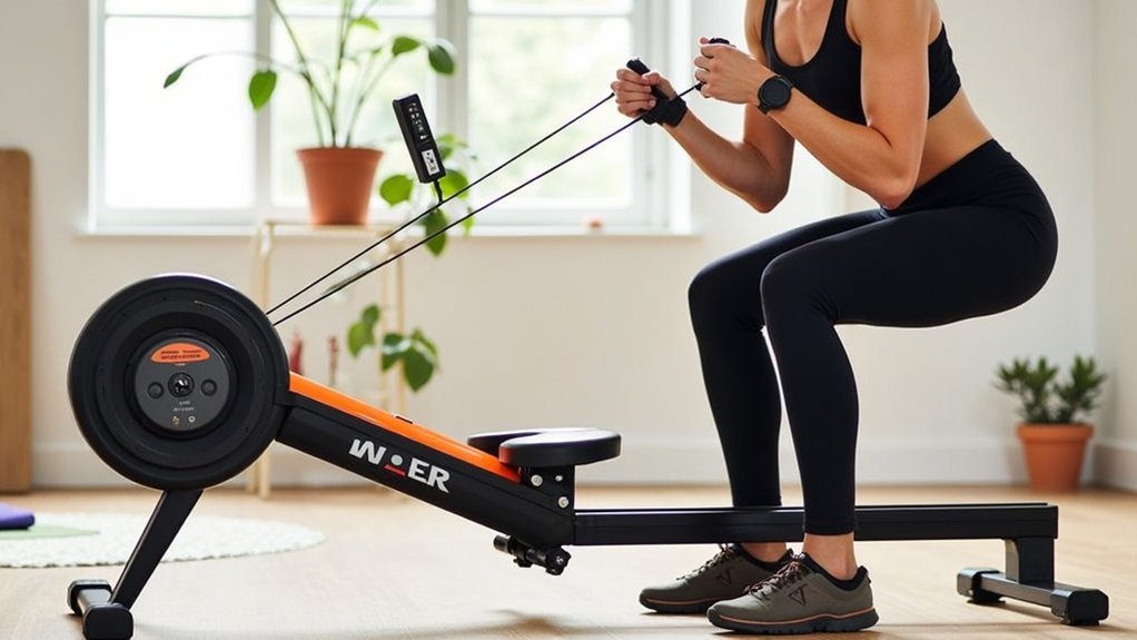 rowing squat assist trainer