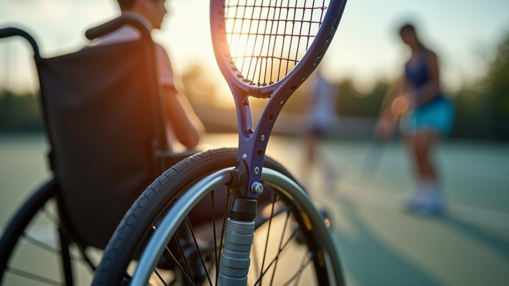 specialized wheelchair tennis mounts
