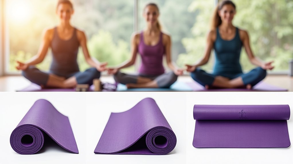 travel friendly thick yoga mat
