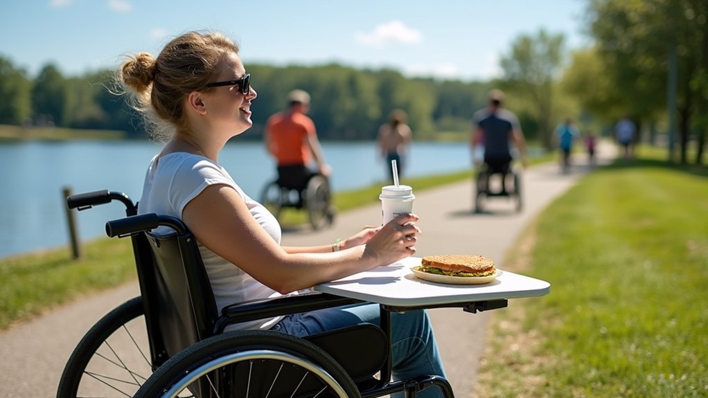 versatile wheelchair table attachments
