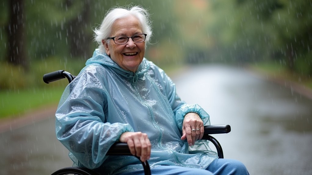 waterproof wheelchair poncho raincoat
