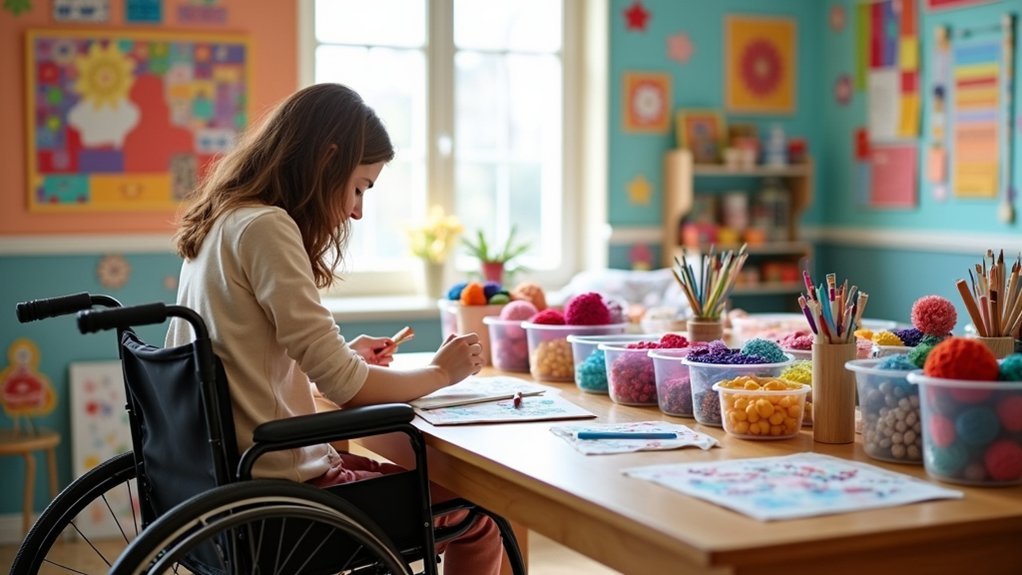 accessible crafting space design