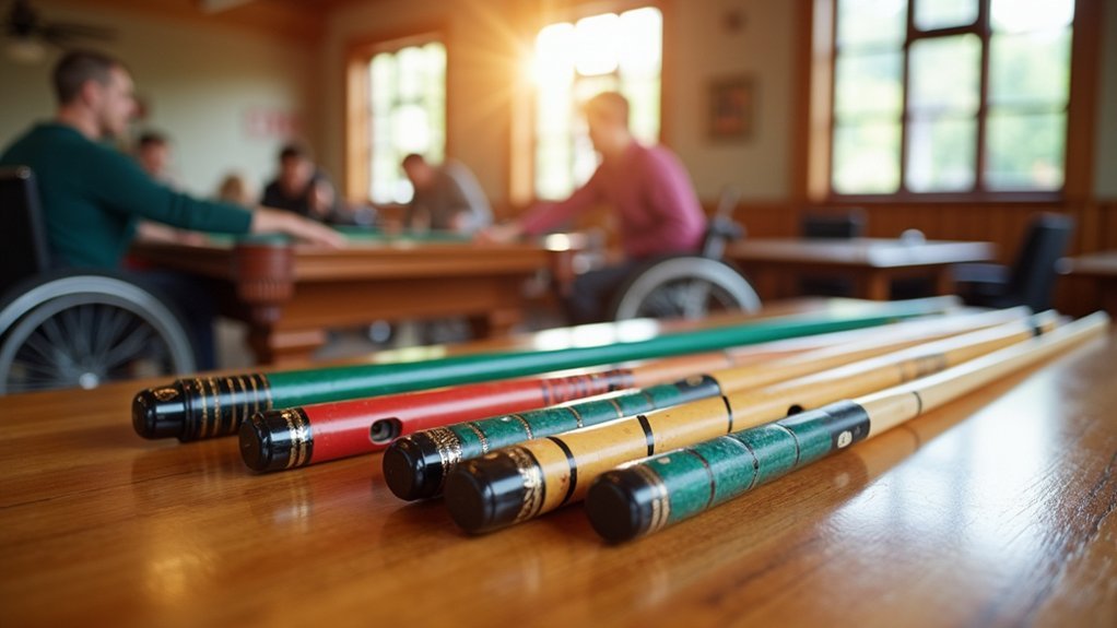 Wheelchair-Friendly Pool Cues For Competitive Players