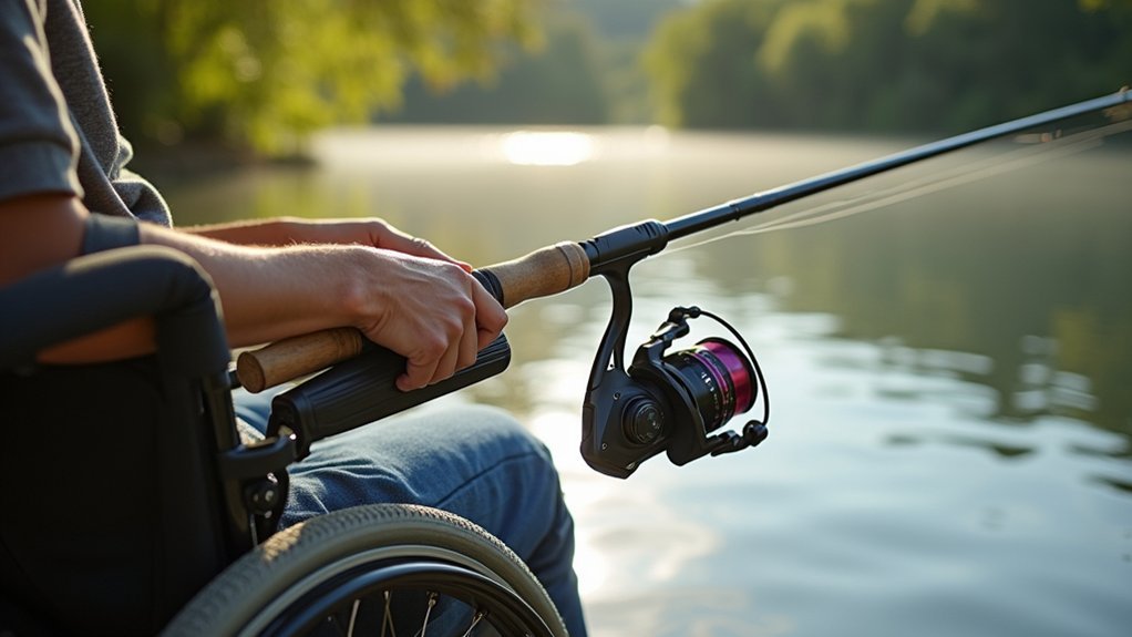 accessible one handed fishing gear
