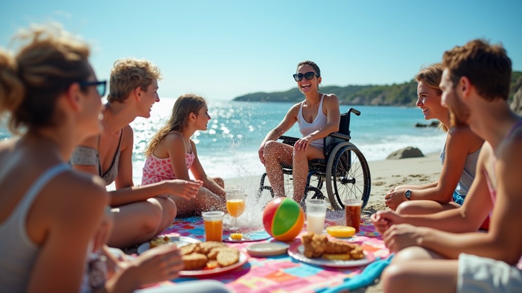 accessible social beach events