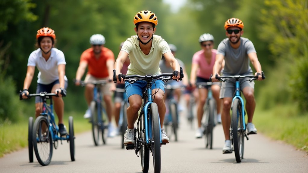 adaptive cycling equipment features