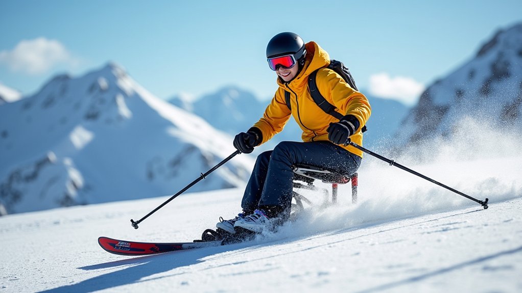 adaptive skiing support equipment