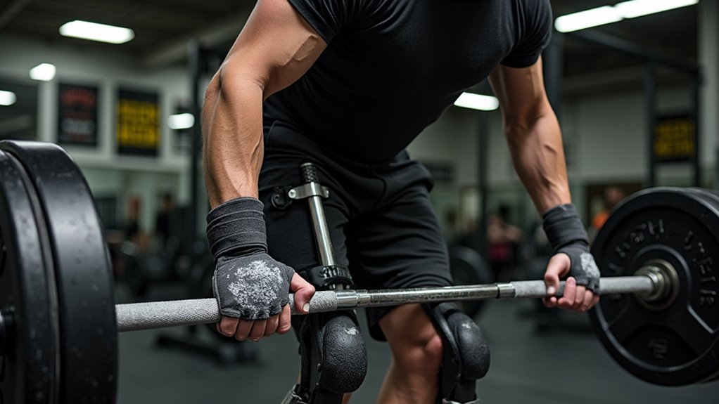 amputee weightlifting supportive equipment