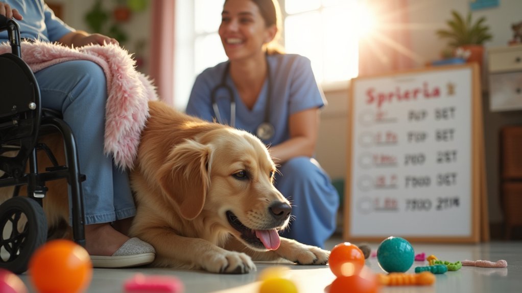 animal therapy recovery progress