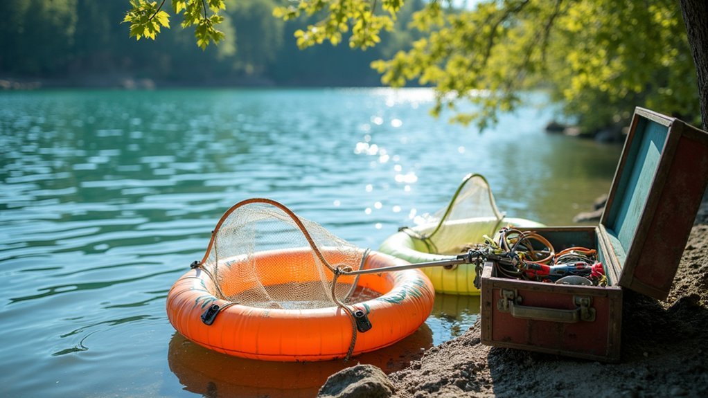 buoyant fishing nets ergonomic design