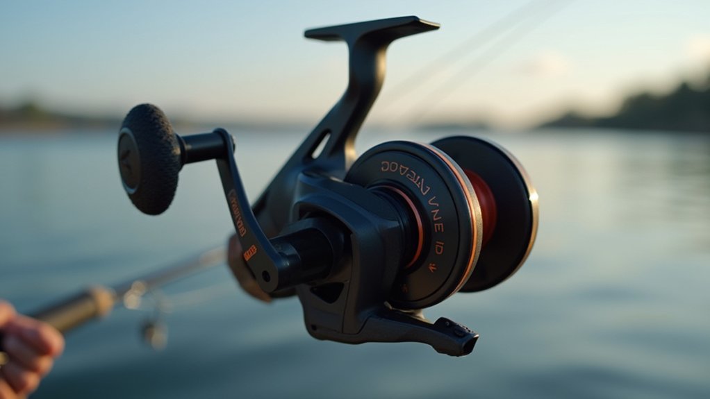 ergonomic single hand fishing reels