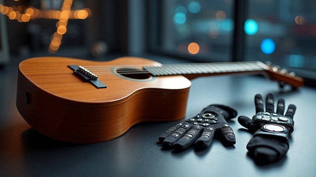 gesture responsive musical instruments