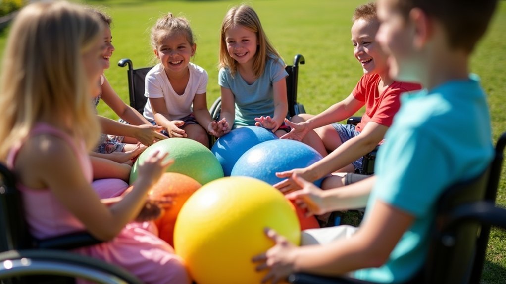 inclusive sensory ball activities
