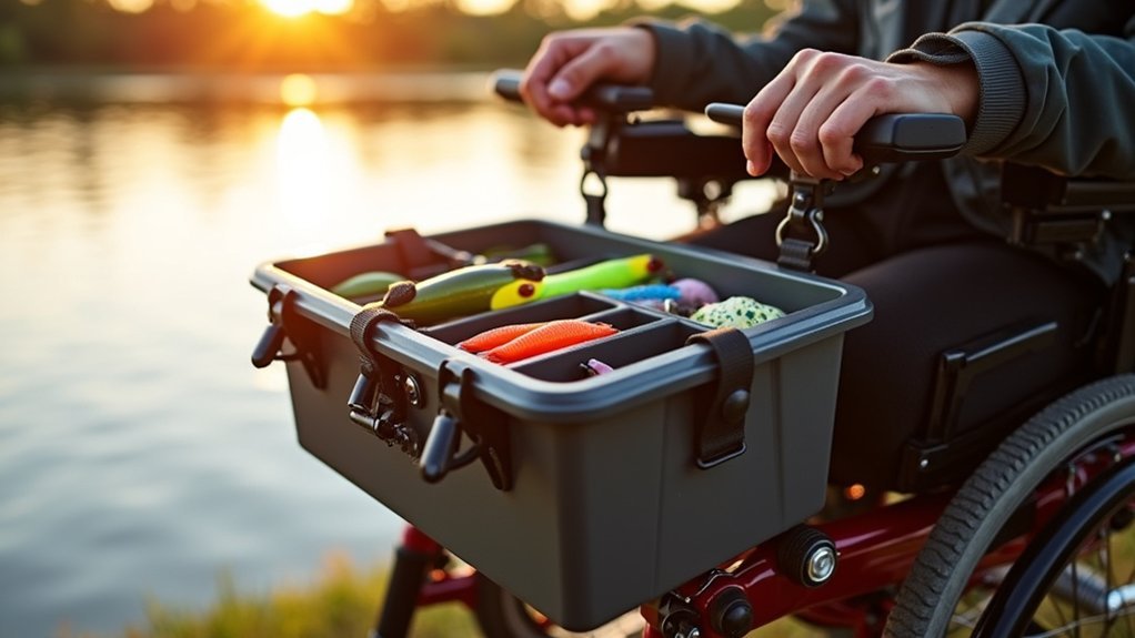 securing tackle boxes safely