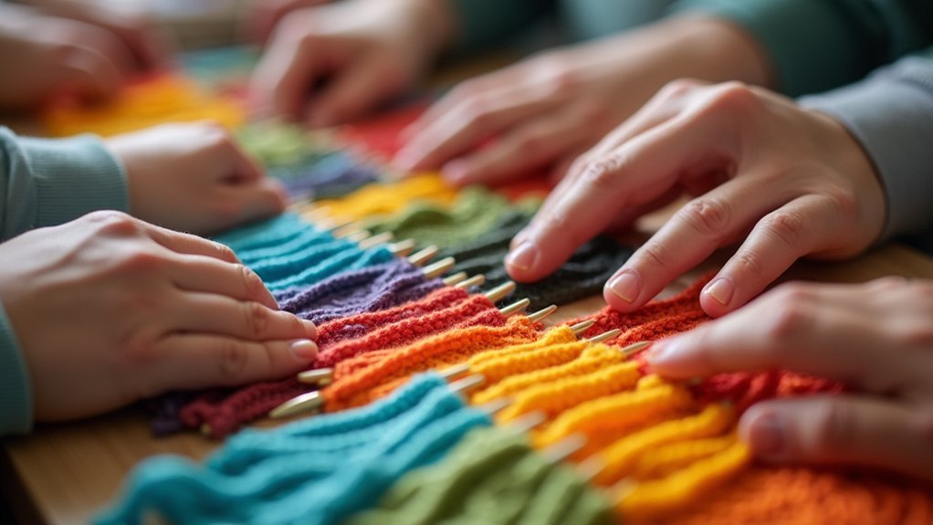 sensory enhanced customizable knitting needles