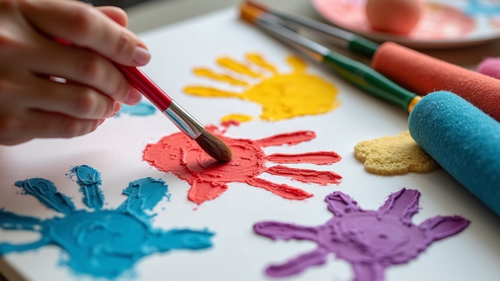 textured palm art techniques