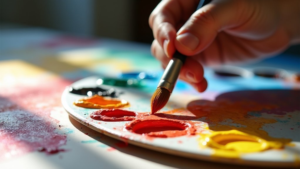 thicker paints enhance control